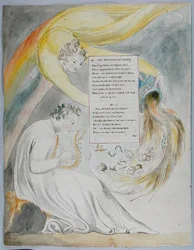 Der Fortschritt der Poesie, Design 50 aus Die Gedichte von Thomas Gray, 1797-98